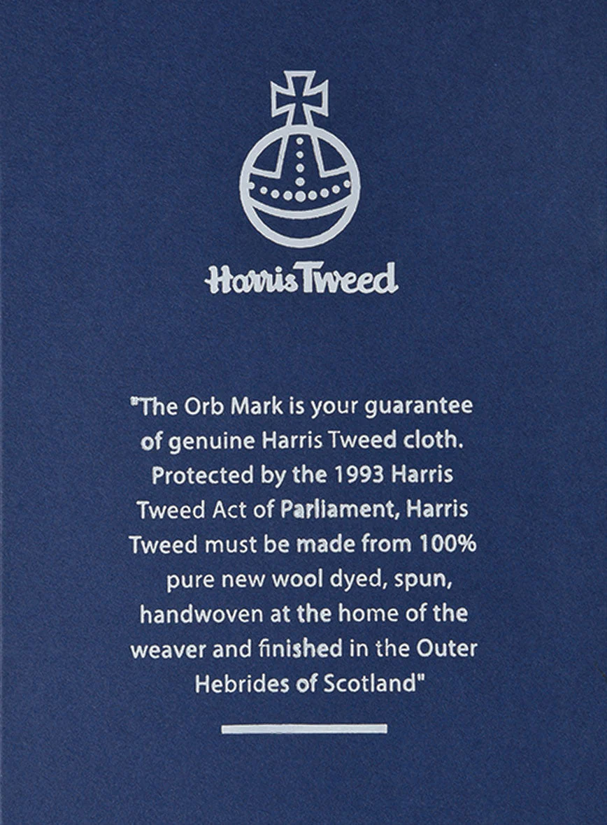 Harris Tweed Ridge Blue Herringbone Pants - Image 5