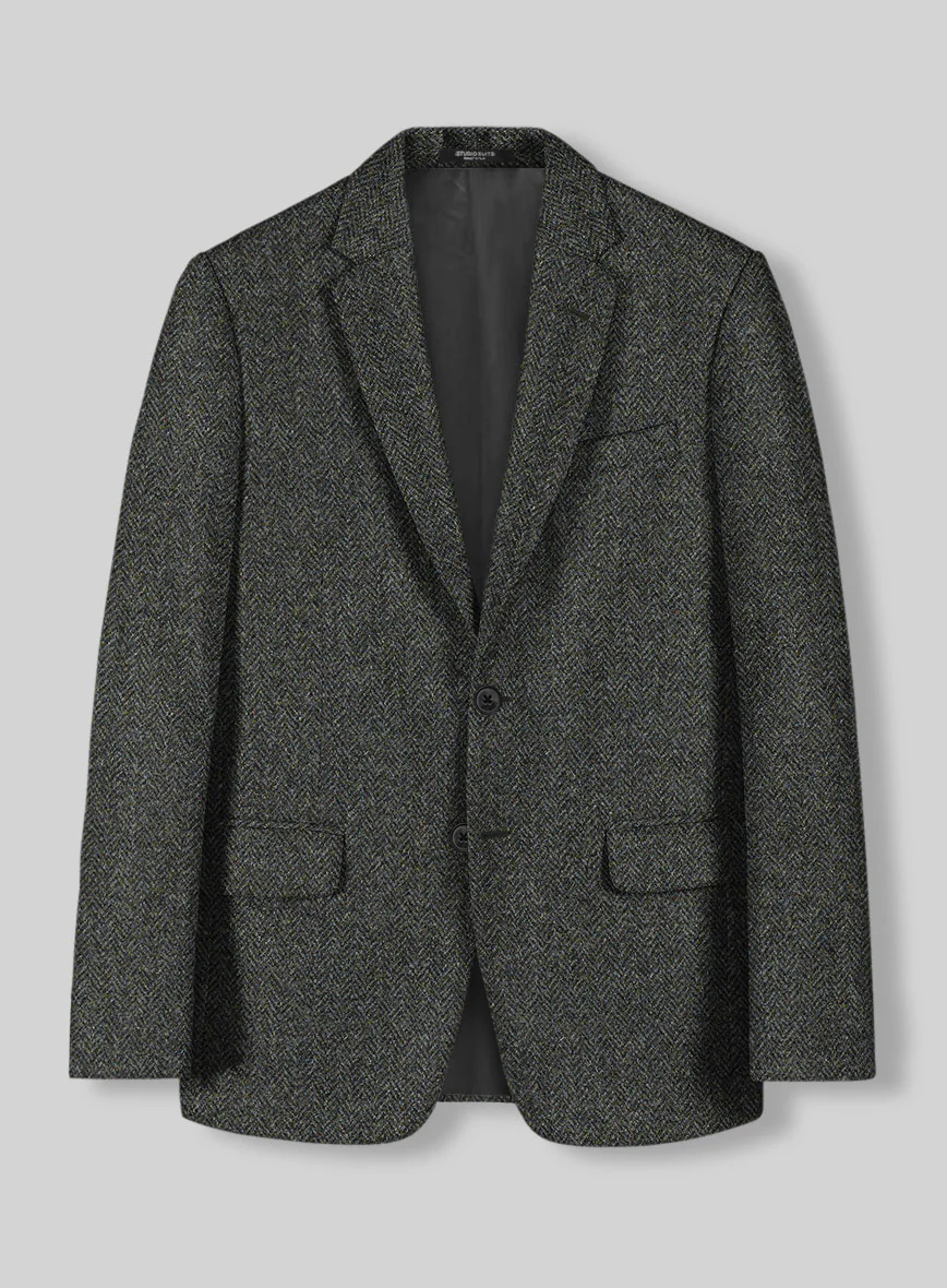 Harris Tweed Ridge Blue Herringbone Suit - Image 3
