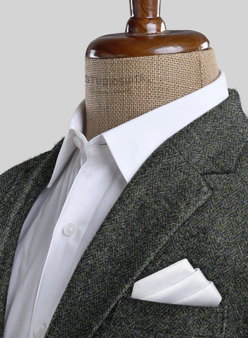 Harris Tweed Ridge Blue Herringbone Suit - Image 4