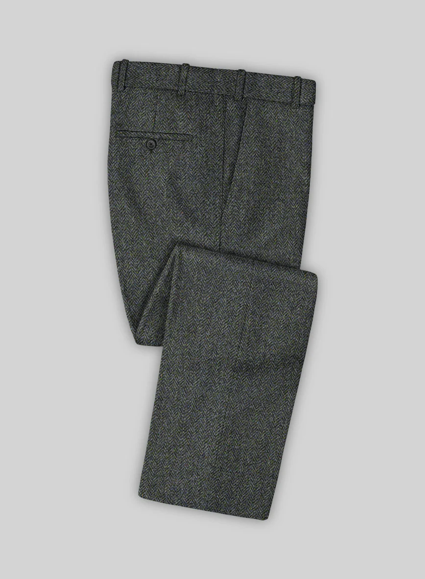 Harris Tweed Ridge Blue Herringbone Suit - Image 5