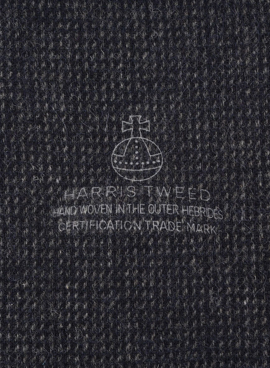 Harris Tweed Rope Dark Blue Suit - Image 8