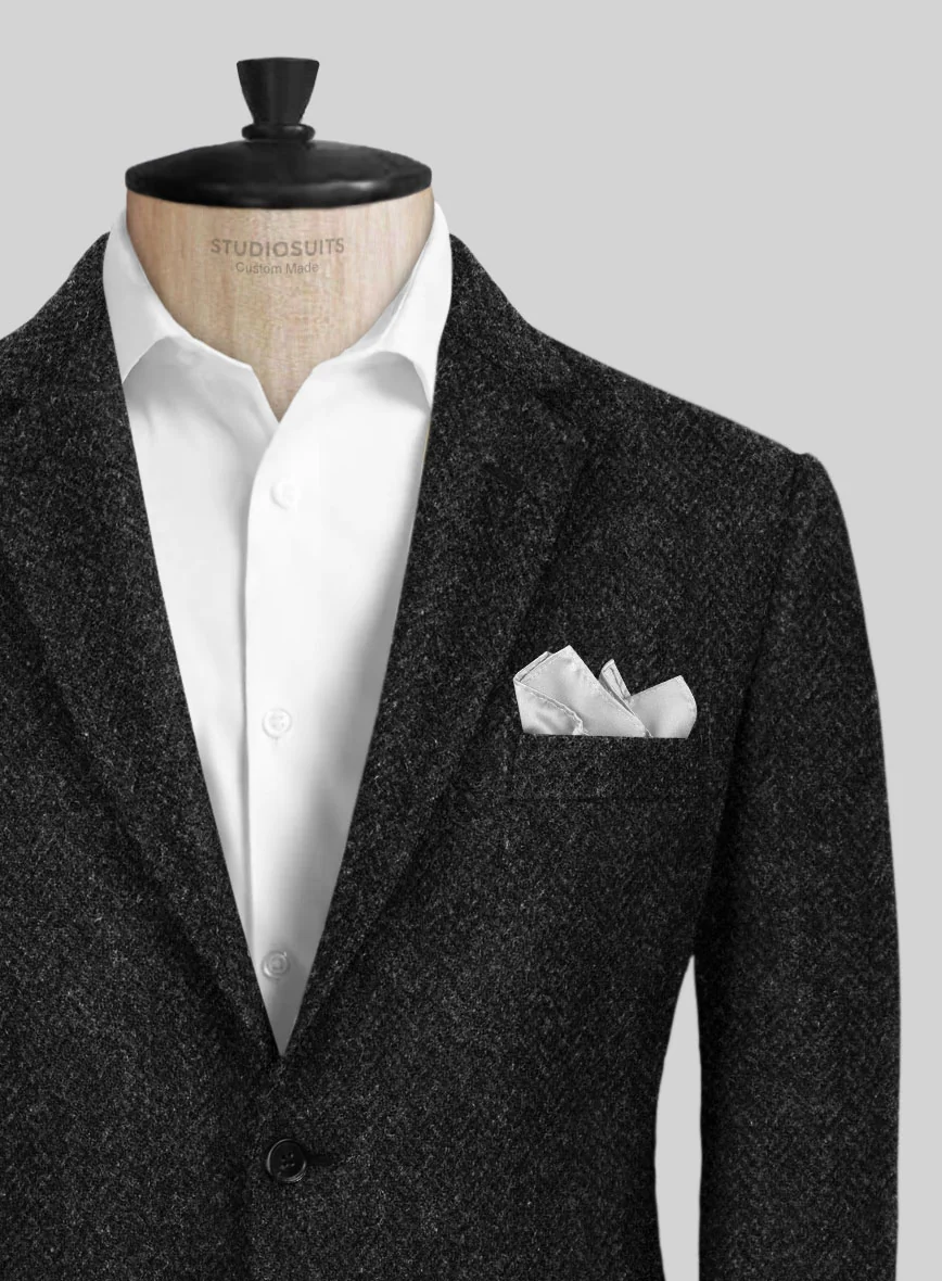 Harris Tweed Royal Charcoal Jacket - Image 3
