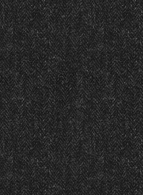 Harris Tweed Royal Charcoal Double Breasted Jacket - Image 2
