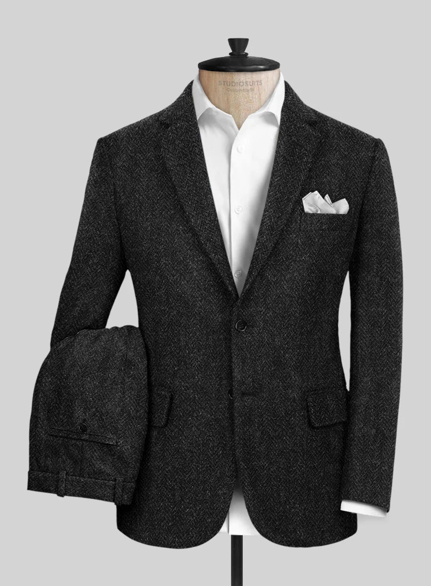 Harris Tweed Royal Charcoal Suit - Image 2