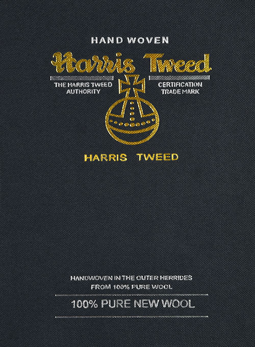Harris Tweed Royal Charcoal Double Breasted Suit - Image 7