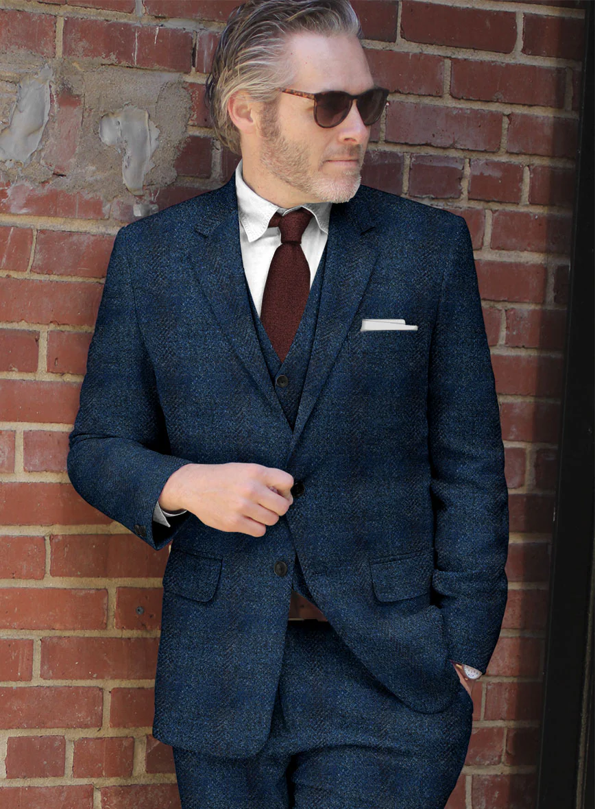 Harris Tweed Scot Blue Jacket - Image 2