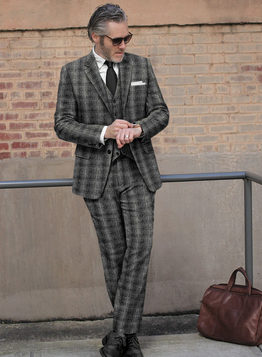 Harris Tweed Scot Gray Suit - Image 2