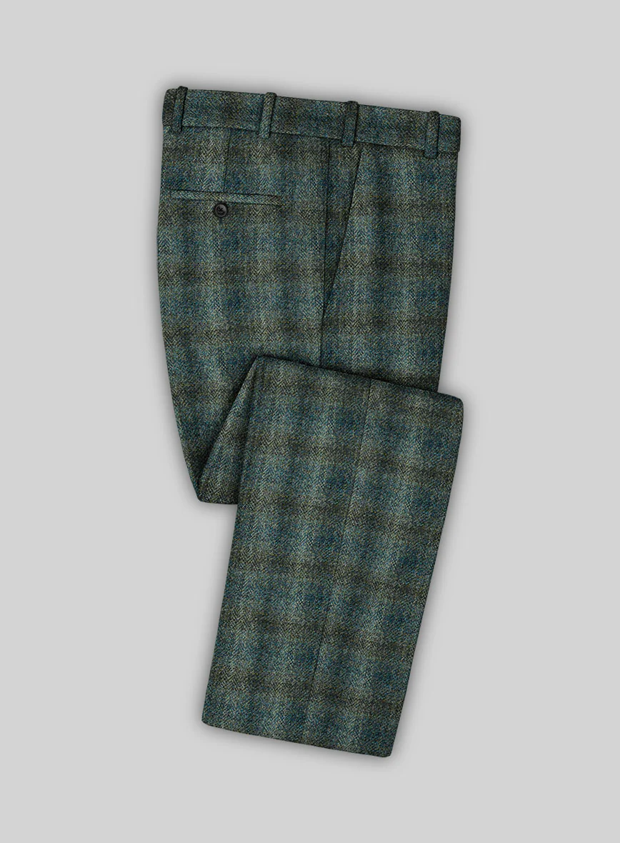 Harris Tweed Scot Green Double Breasted Suit - Image 3
