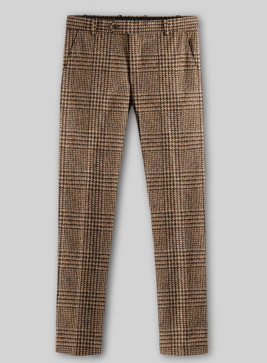 Harris Tweed Tan Glen Pants