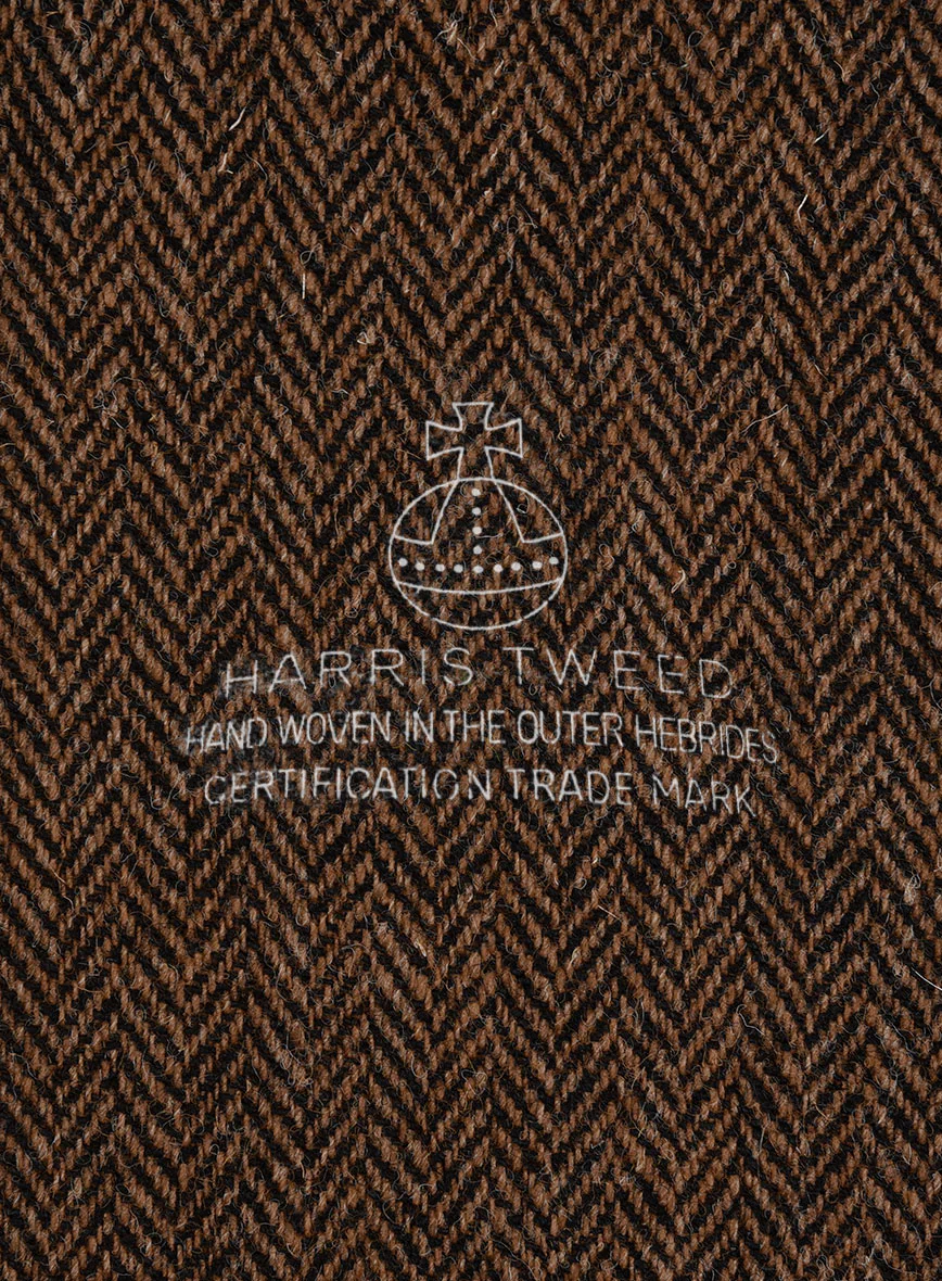 Harris Tweed Walnut Herringbone Suit - Image 8