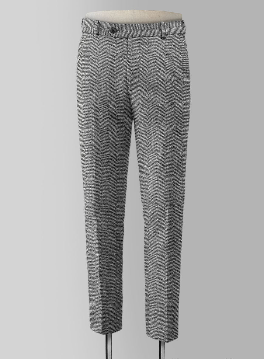 Harris Tweed Wide Herringbone Gray Suit - Image 5