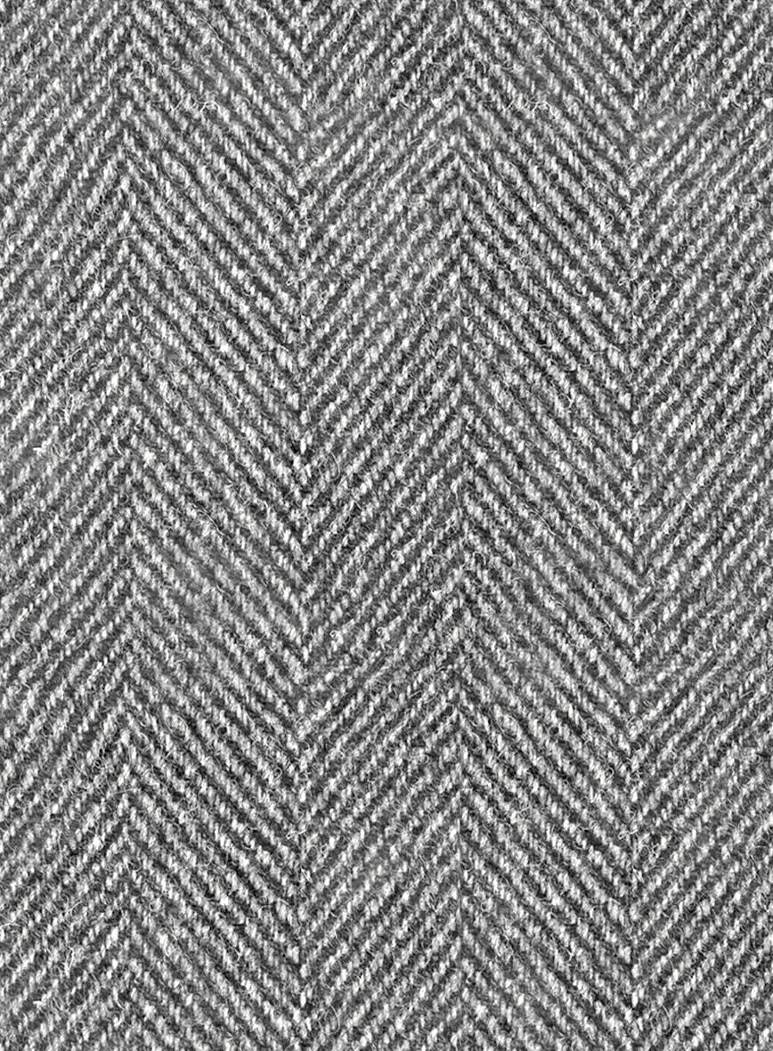 Harris Tweed Wide Herringbone Gray Suit - Image 8