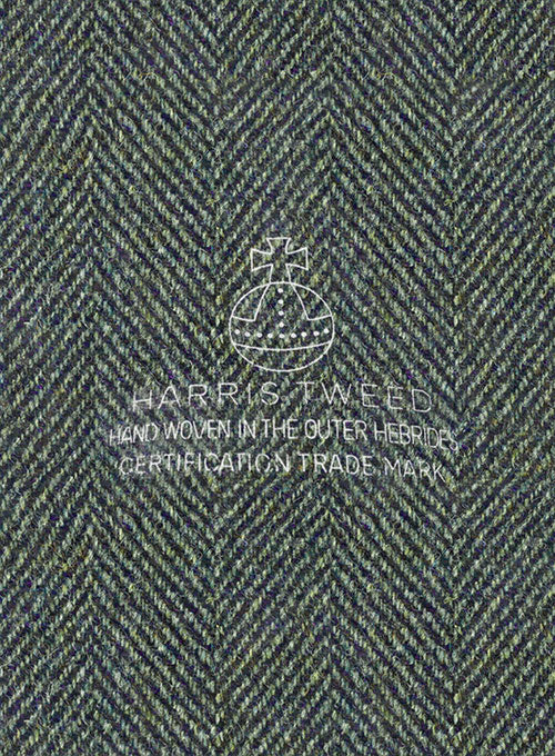 Harris Tweed Wide Herringbone Green Jacket II - Image 6