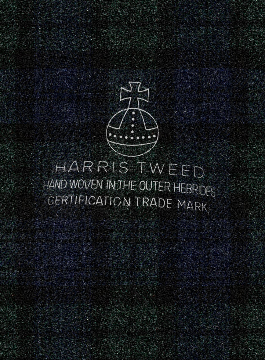 Harris Tweed Yale Tartan Newsboy Cap - Image 5
