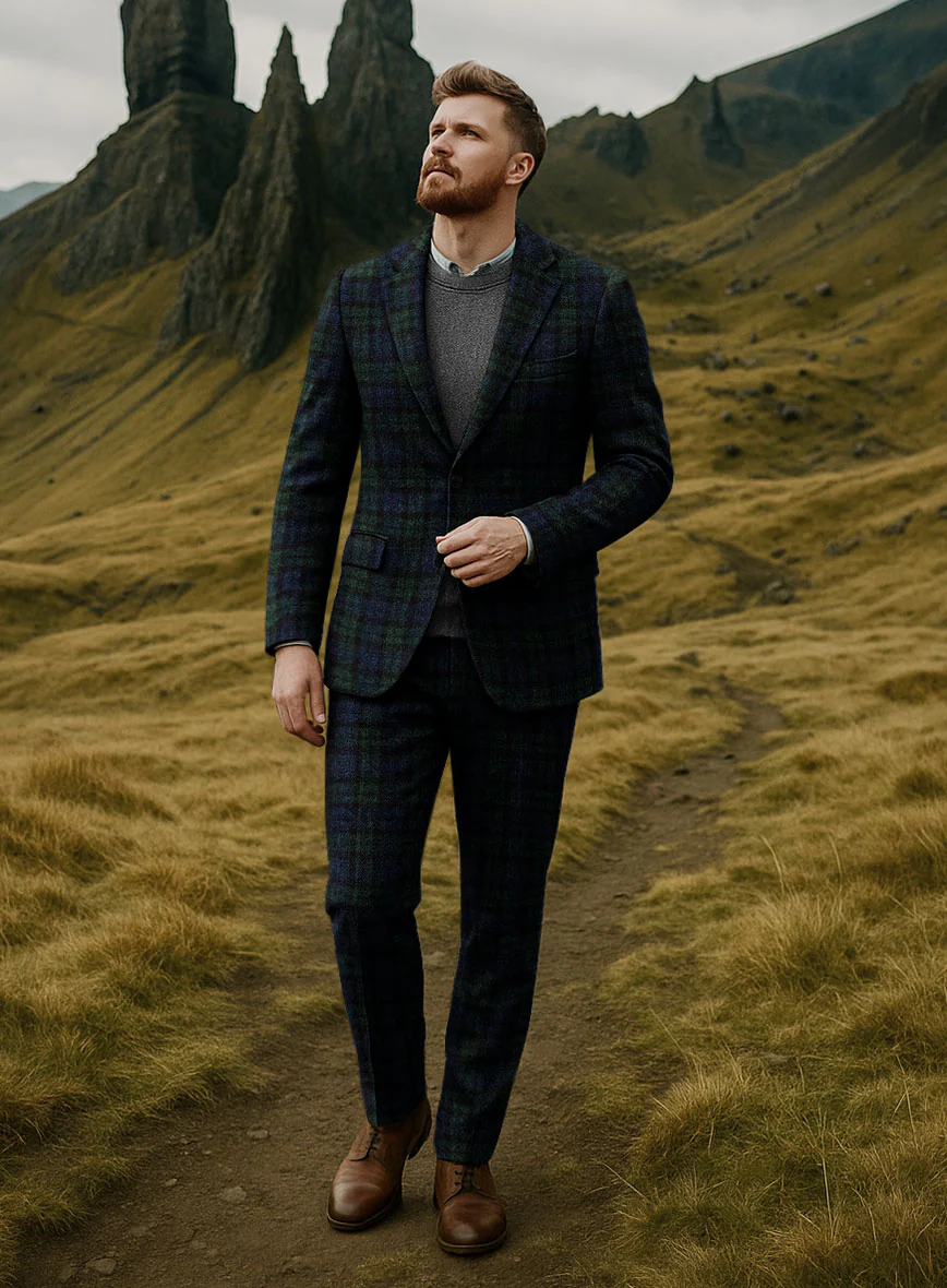 Harris Tweed Yale Tartan Suit