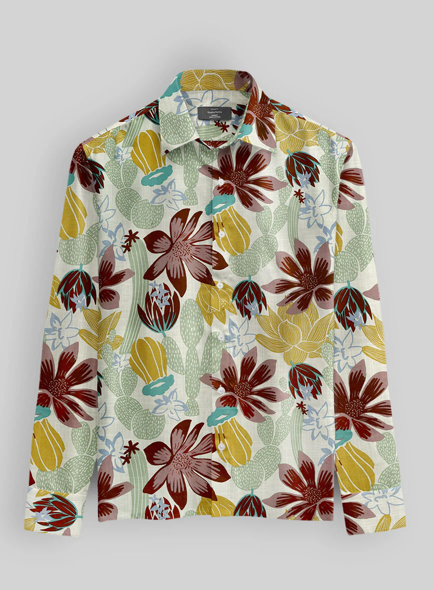 Heritage Floral Cotton Shirt - Image 3