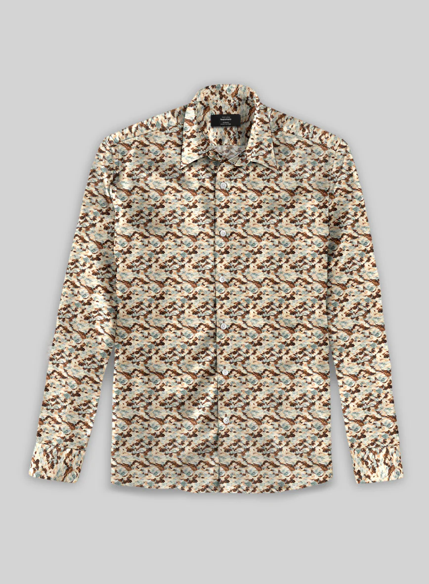 Heritage Mosaic Silk Cotton Shirt - Image 3