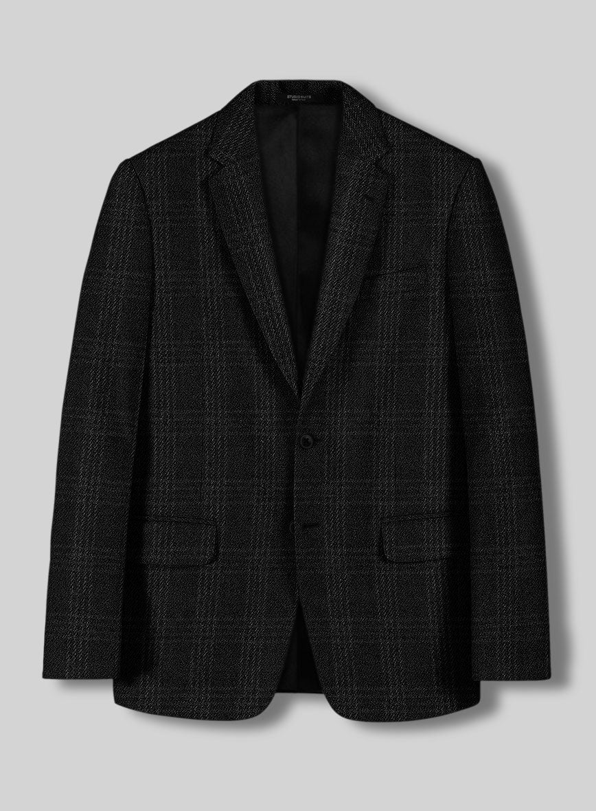 Highlander Black Tartan Tweed Jacket