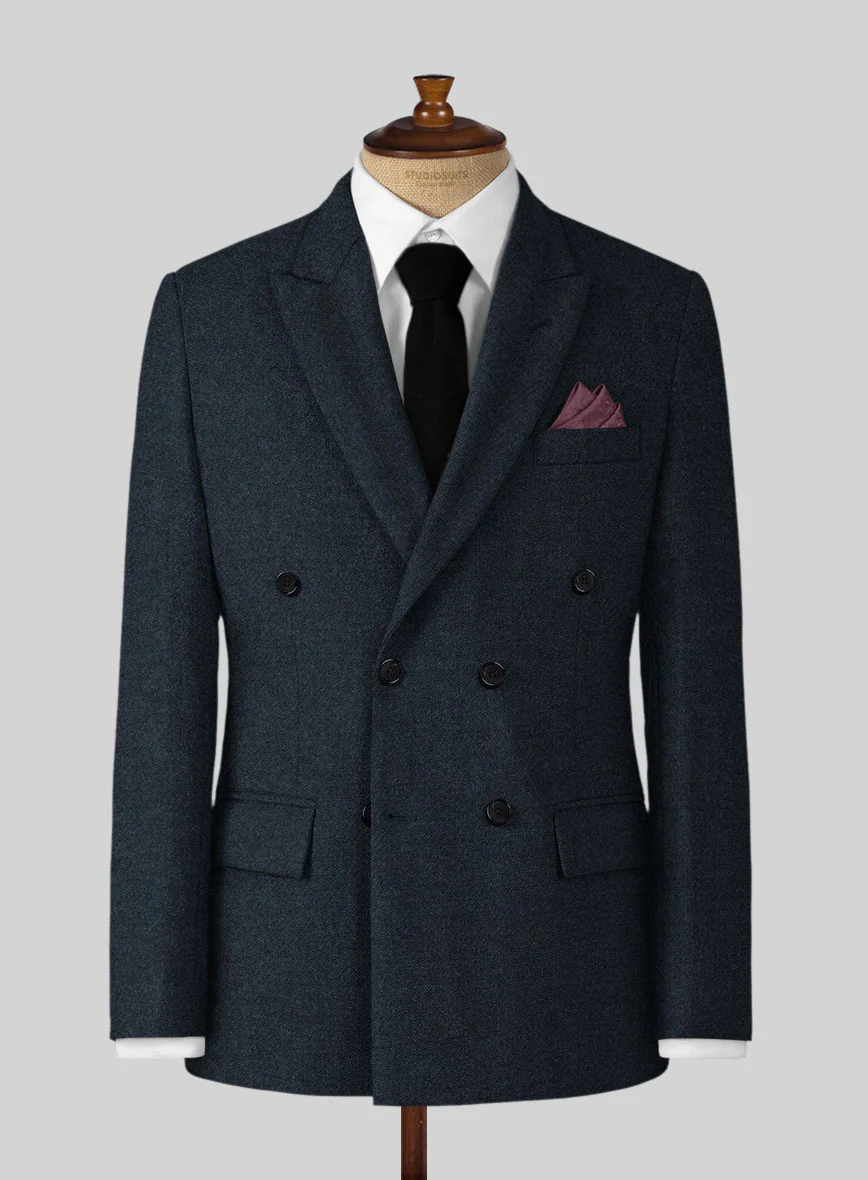 Highlander Blue Tweed Double Breasted Jacket