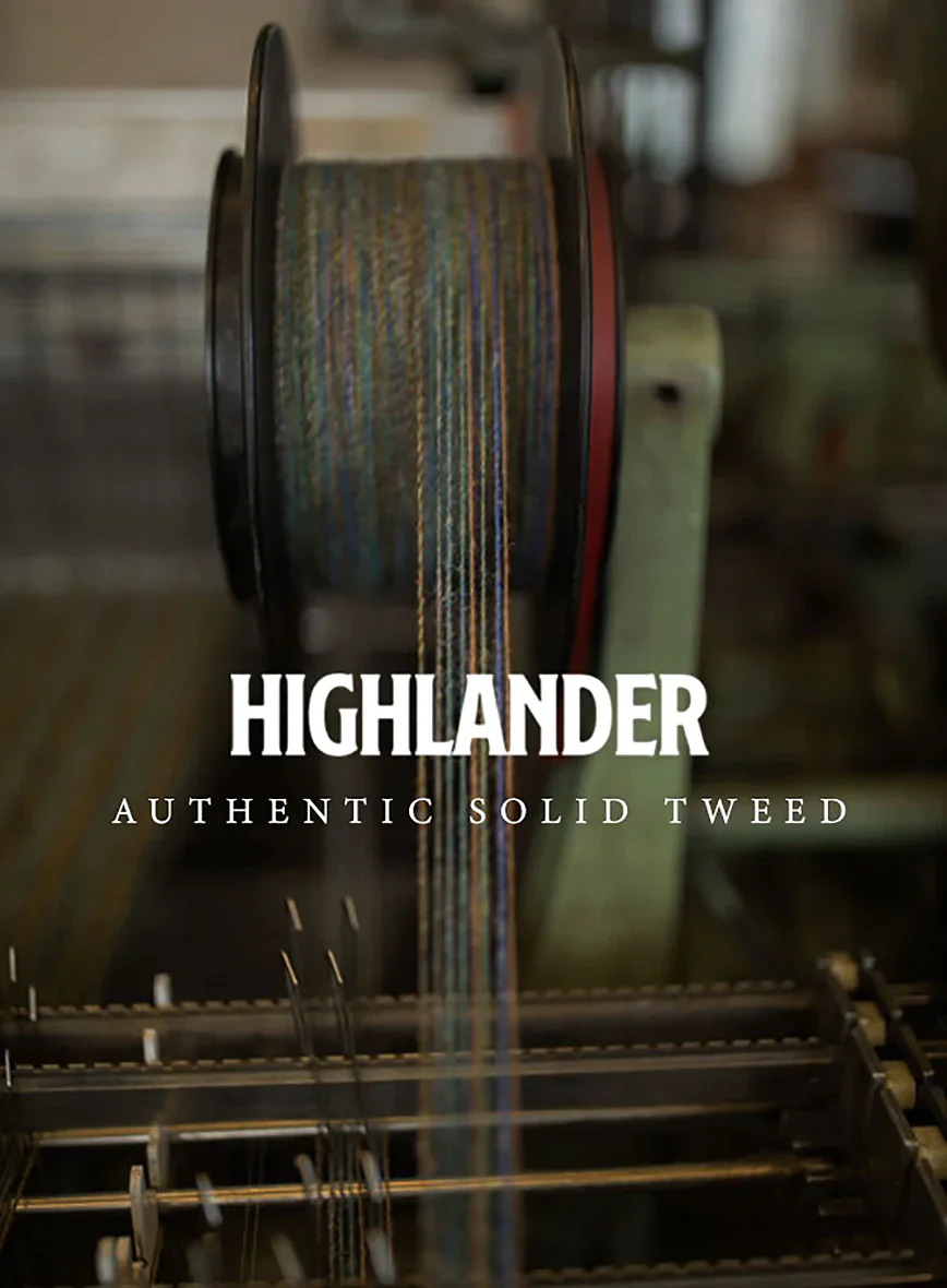 Highlander Blue Tweed GQ Overcoat - Image 4