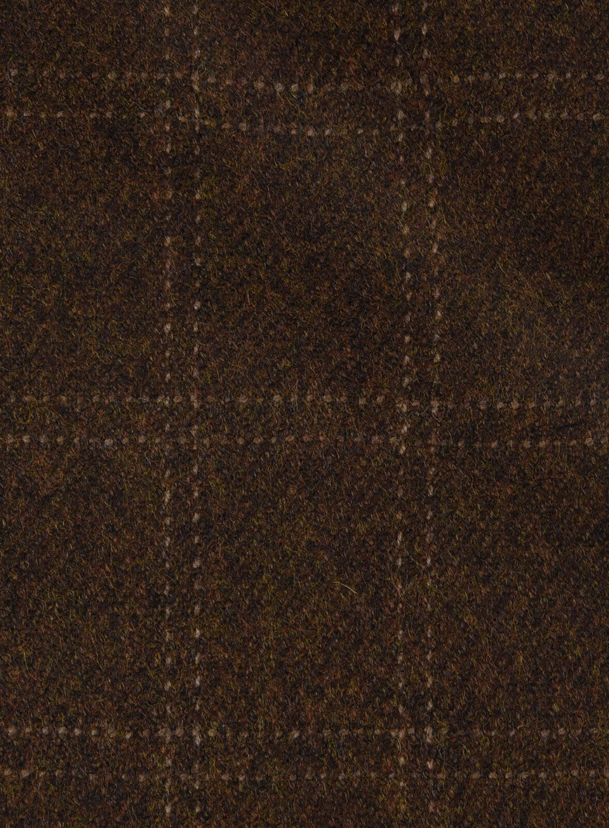 Highlander Brown Windowpane Tweed Jacket - Image 4
