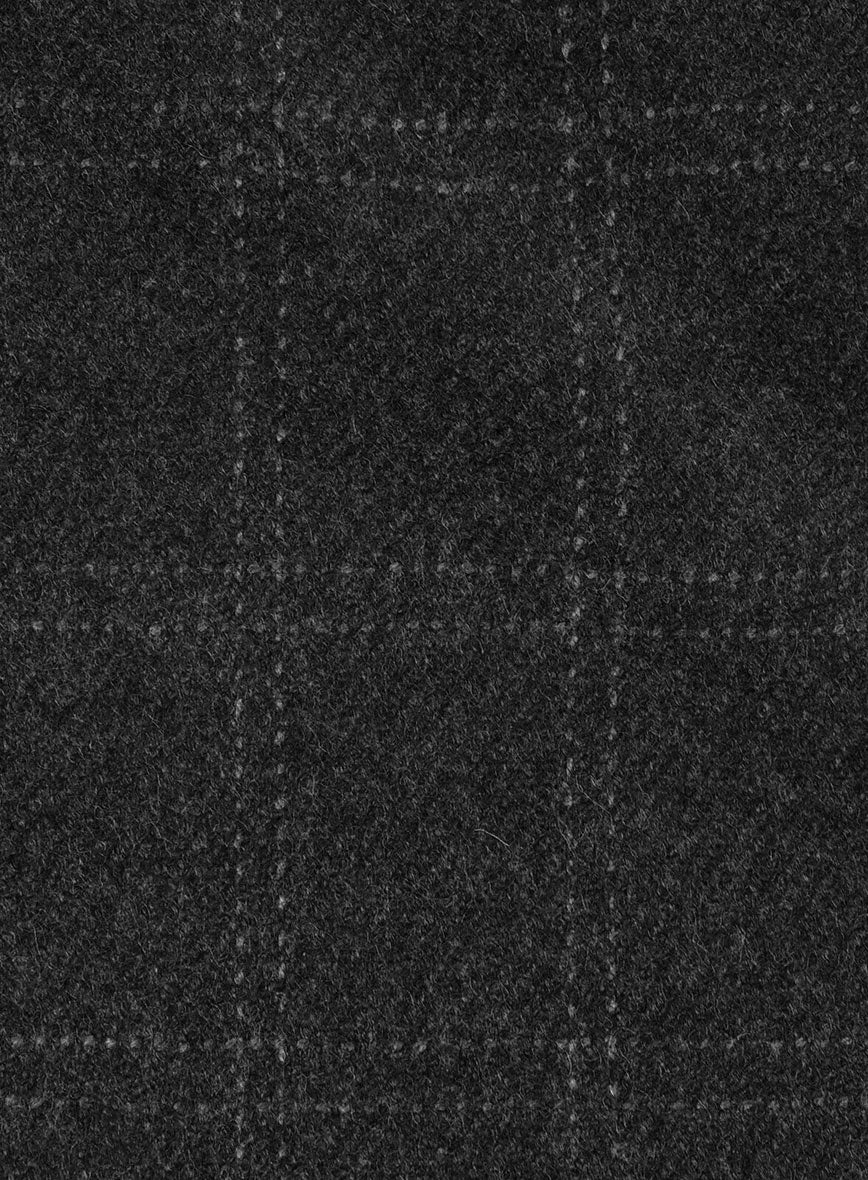 Highlander Charcoal Windowpane Tweed Pants - Image 3