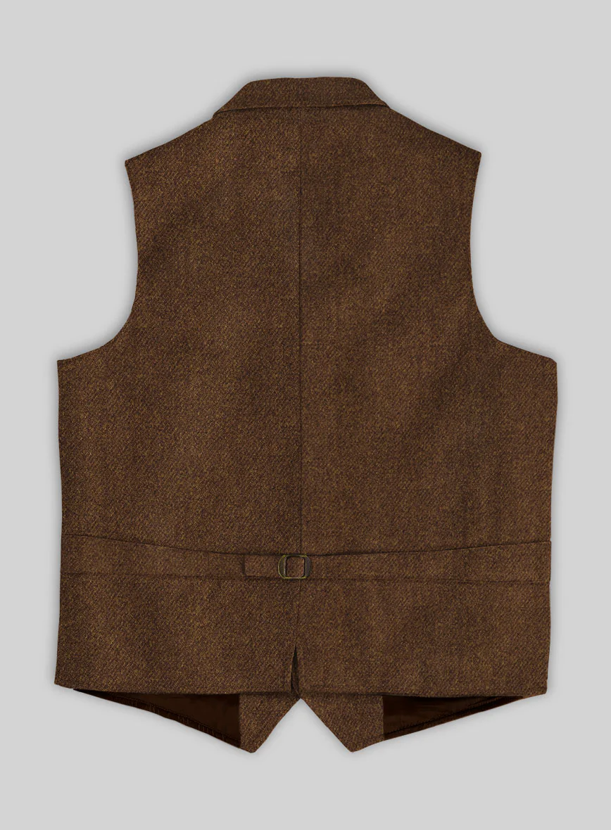 Highlander Coca Brown Tweed Hunting Vest - Image 2