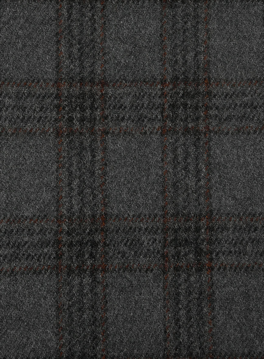 Highlander Gray Classic Check Tweed Hunting Vest - Image 5
