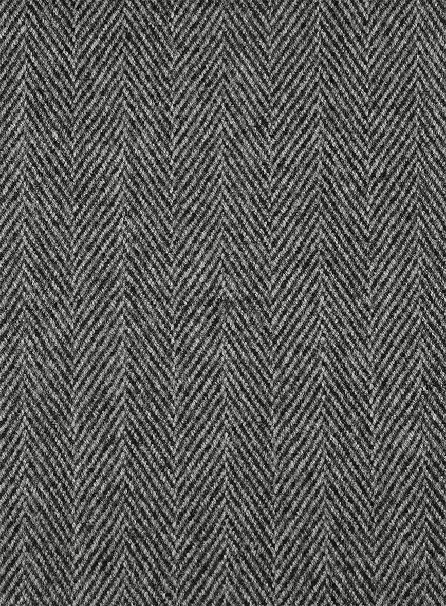 Highlander Gray Herringbone Tweed Jacket - Image 4