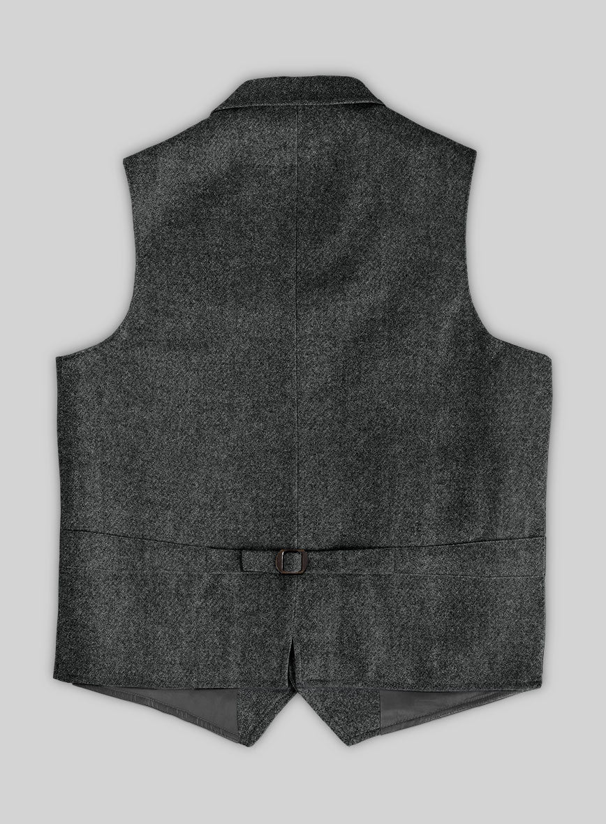 Highlander Gray Tweed Hunting Vest - Image 3