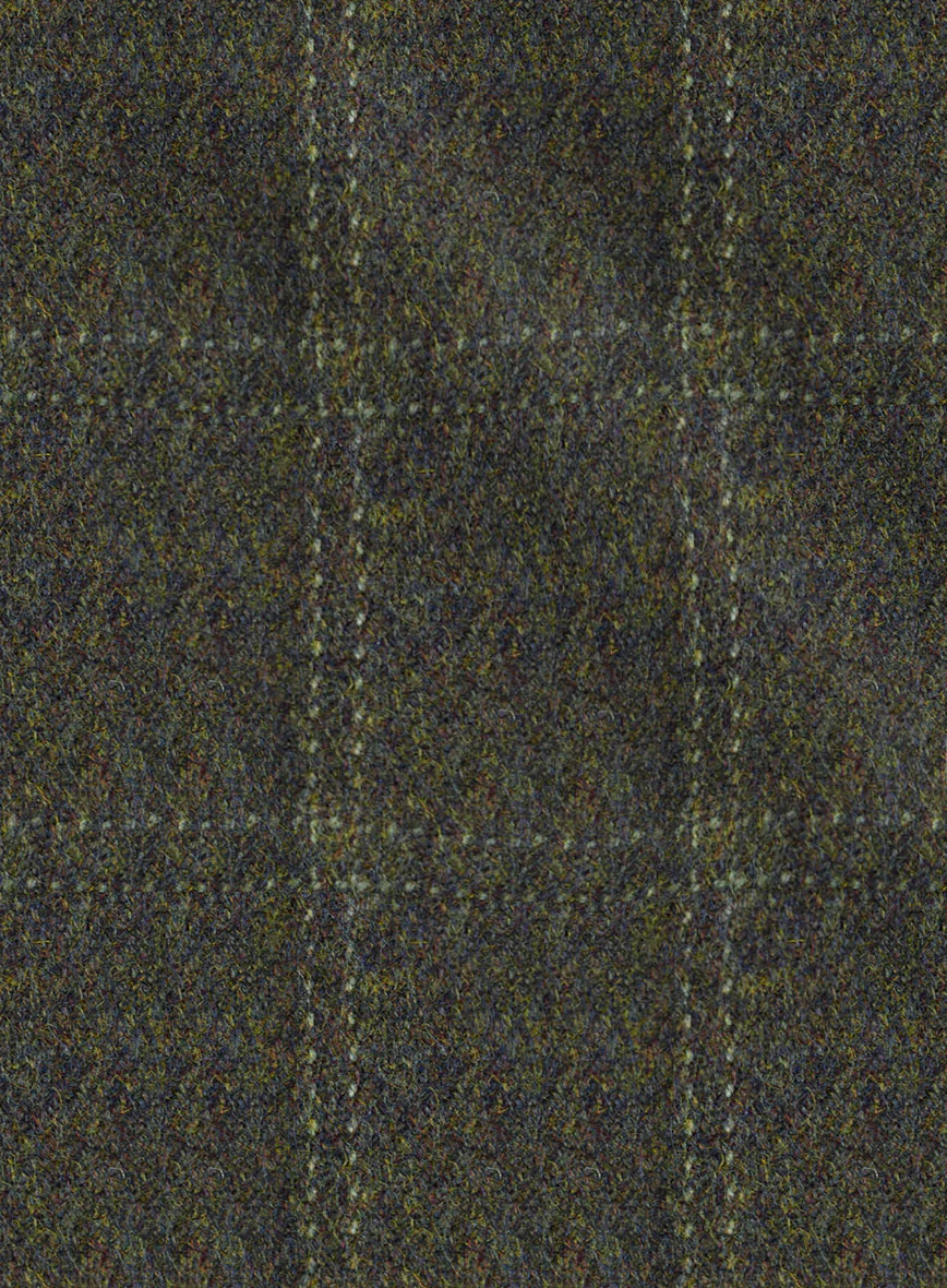 Highlander Green Windowpane Tweed Jacket - Image 4