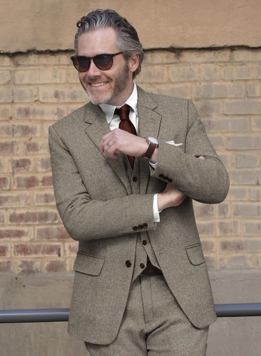 Highlander Greige Tweed Jacket - Image 2