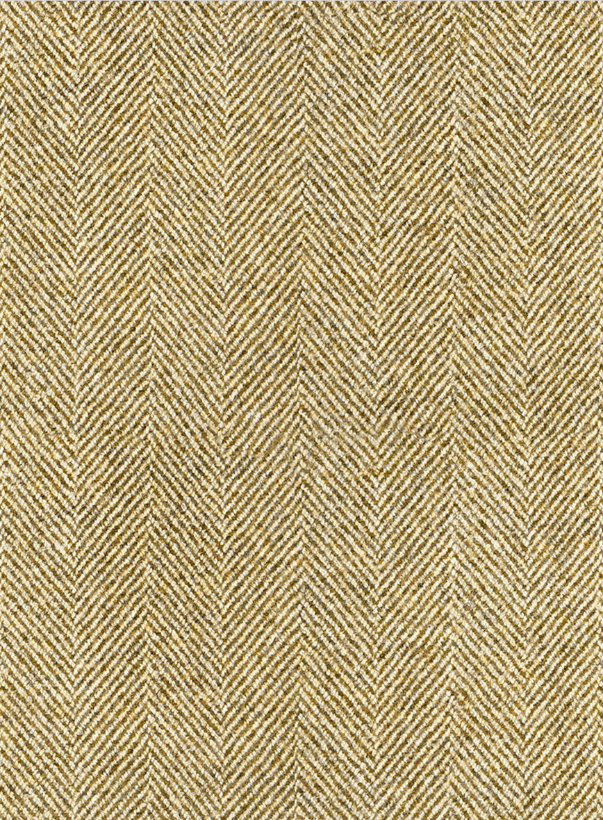 Highlander Heavy Beige Herringbone Tweed Double Breasted Suit - Image 4