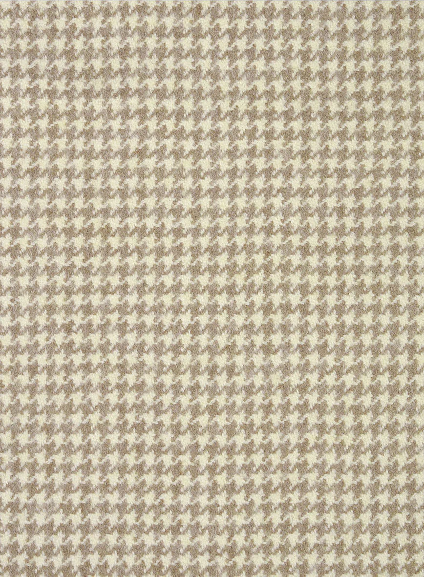 Highlander Heavy Beige Houndstooth Hunter Style Tweed Jacket - Image 3