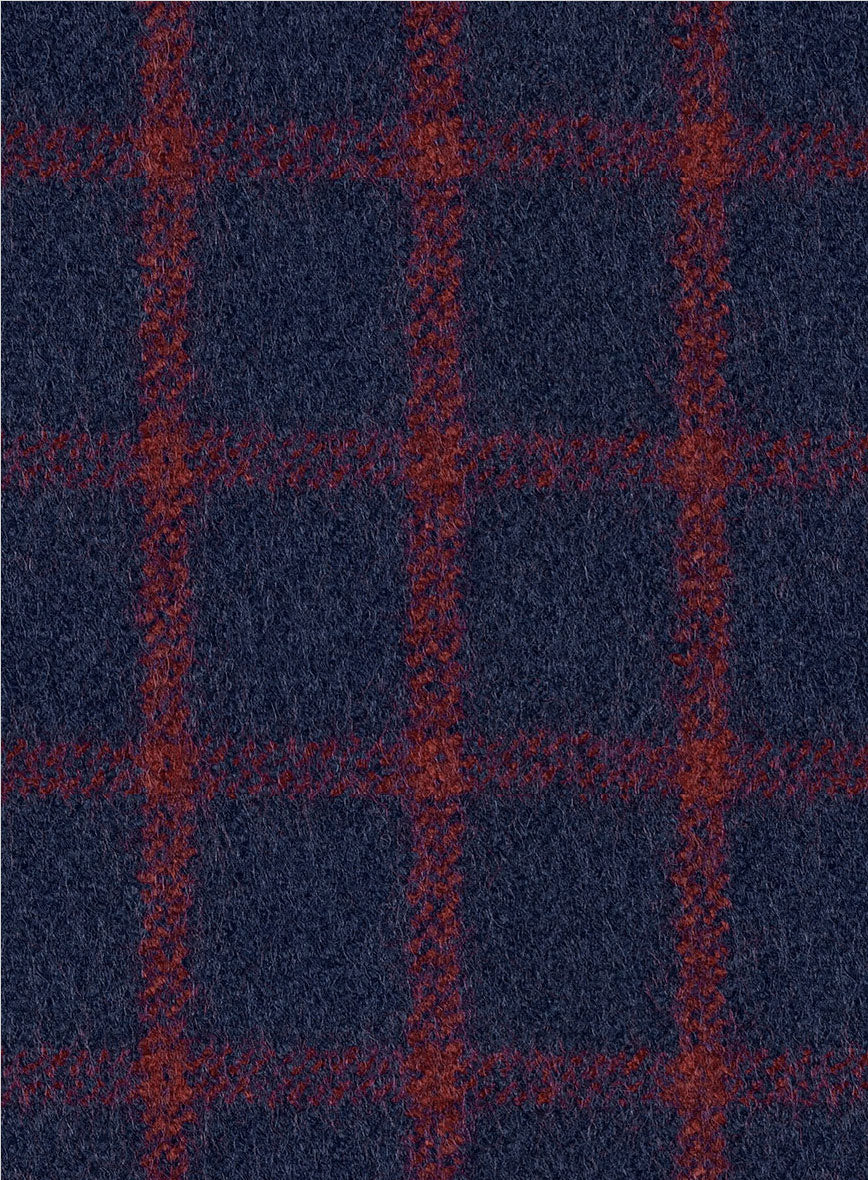Highlander Heavy Blue Check Tweed Hunting Vest - Image 5