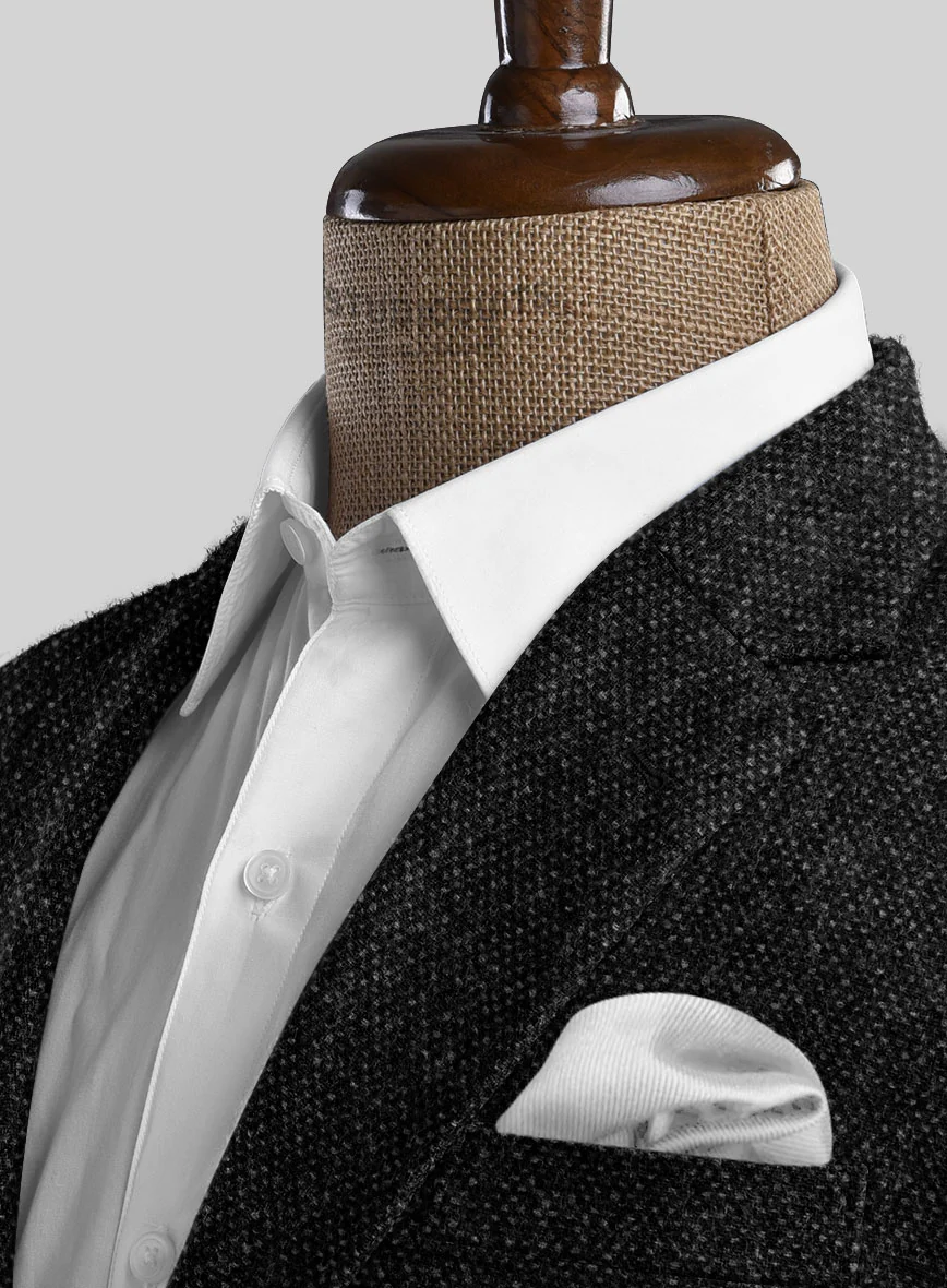 Highlander Heavy Charcoal Bedford Tweed Jacket - Image 3