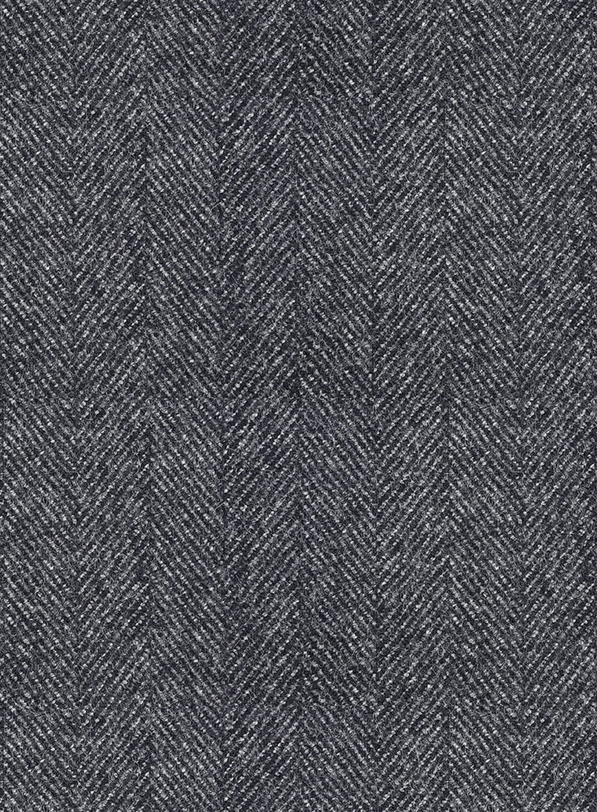 Highlander Heavy Charcoal Herringbone Tweed Suit - Image 6