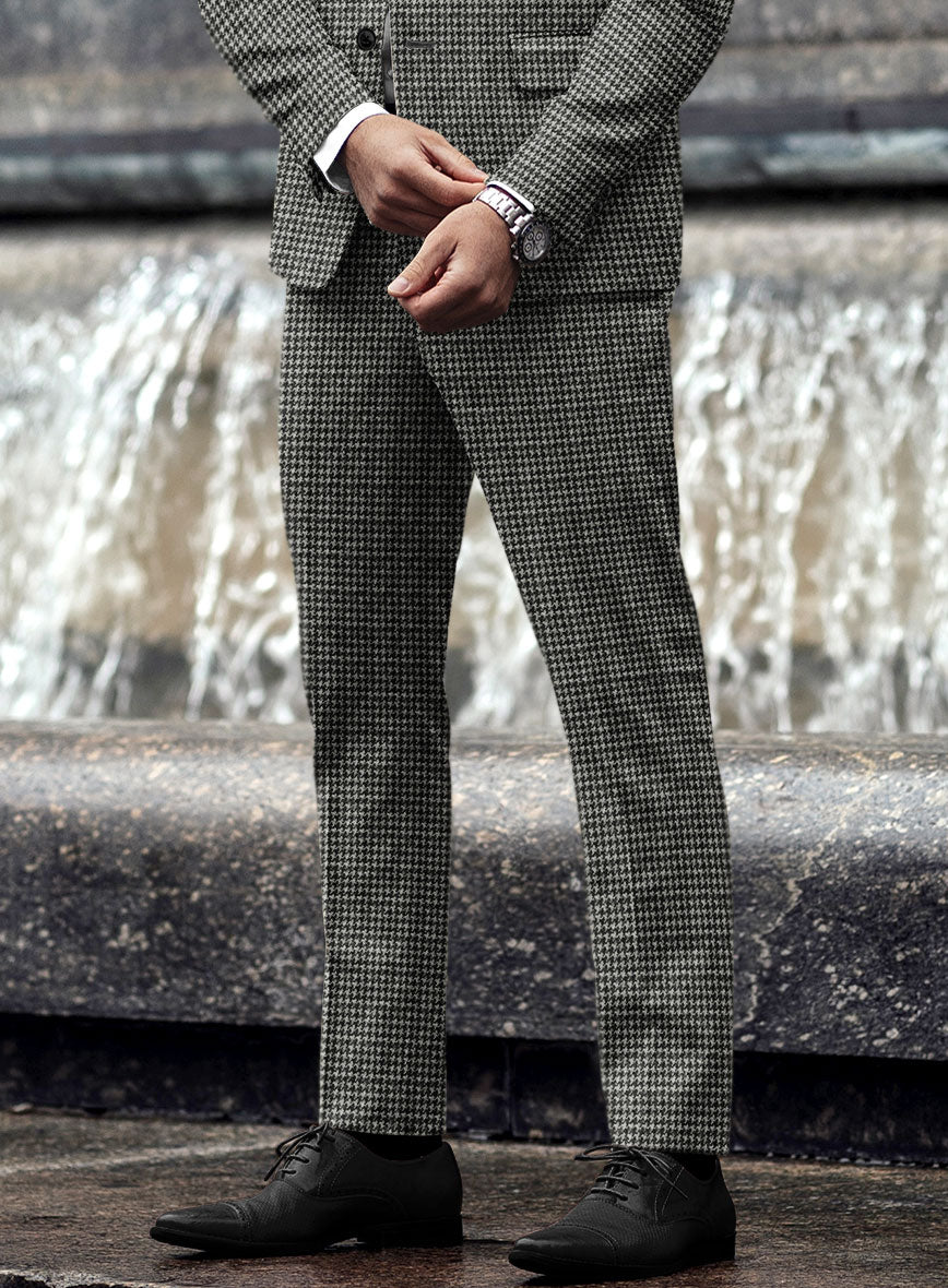 Highlander Heavy Charcoal Houndstooth Tweed Suit - Image 7