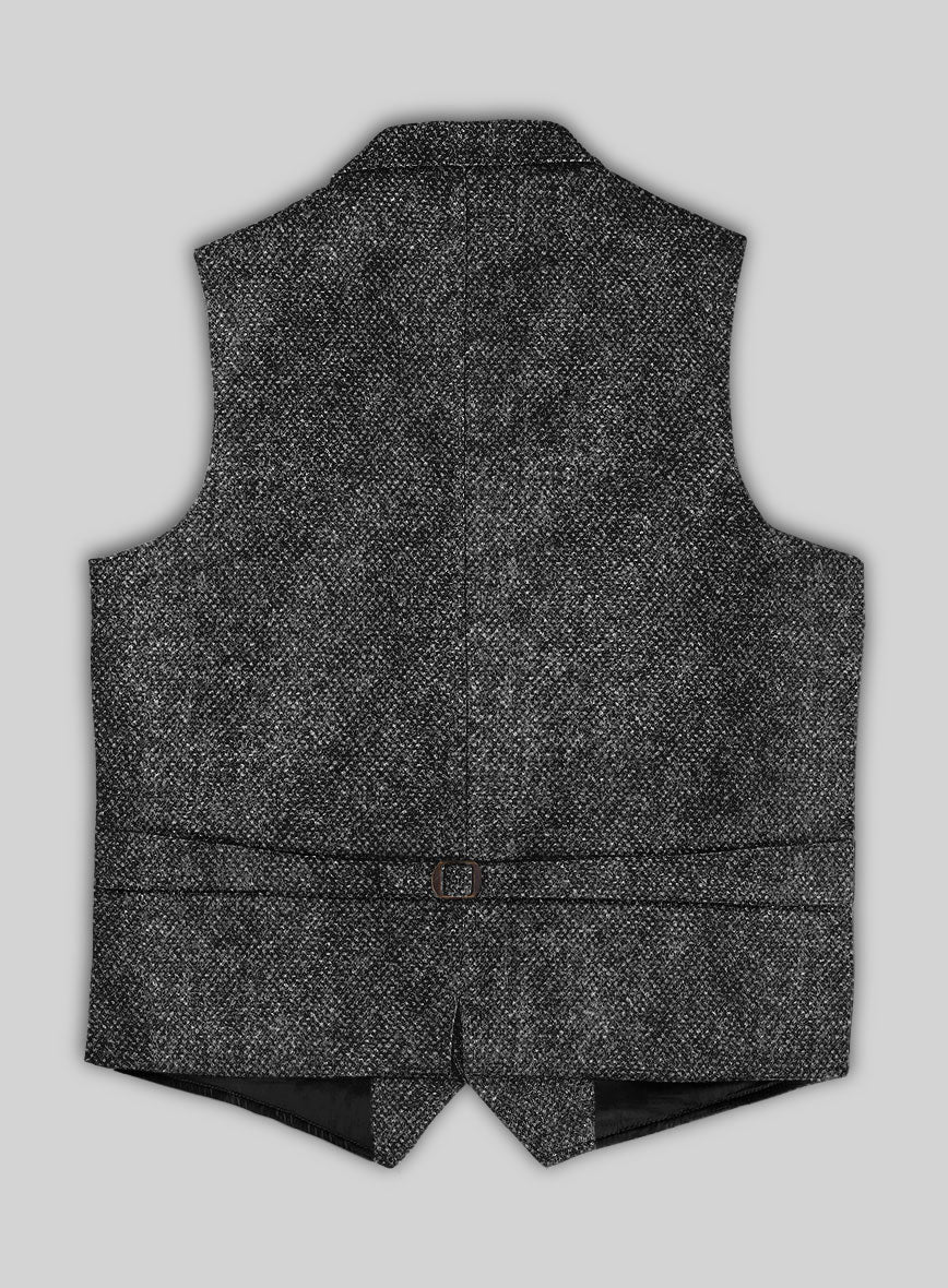 Highlander Heavy Gray Bedford Tweed Hunting Vest - Image 3