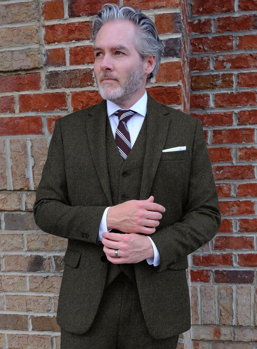 Highlander Heavy Heritage Green Tweed Suit - Image 4