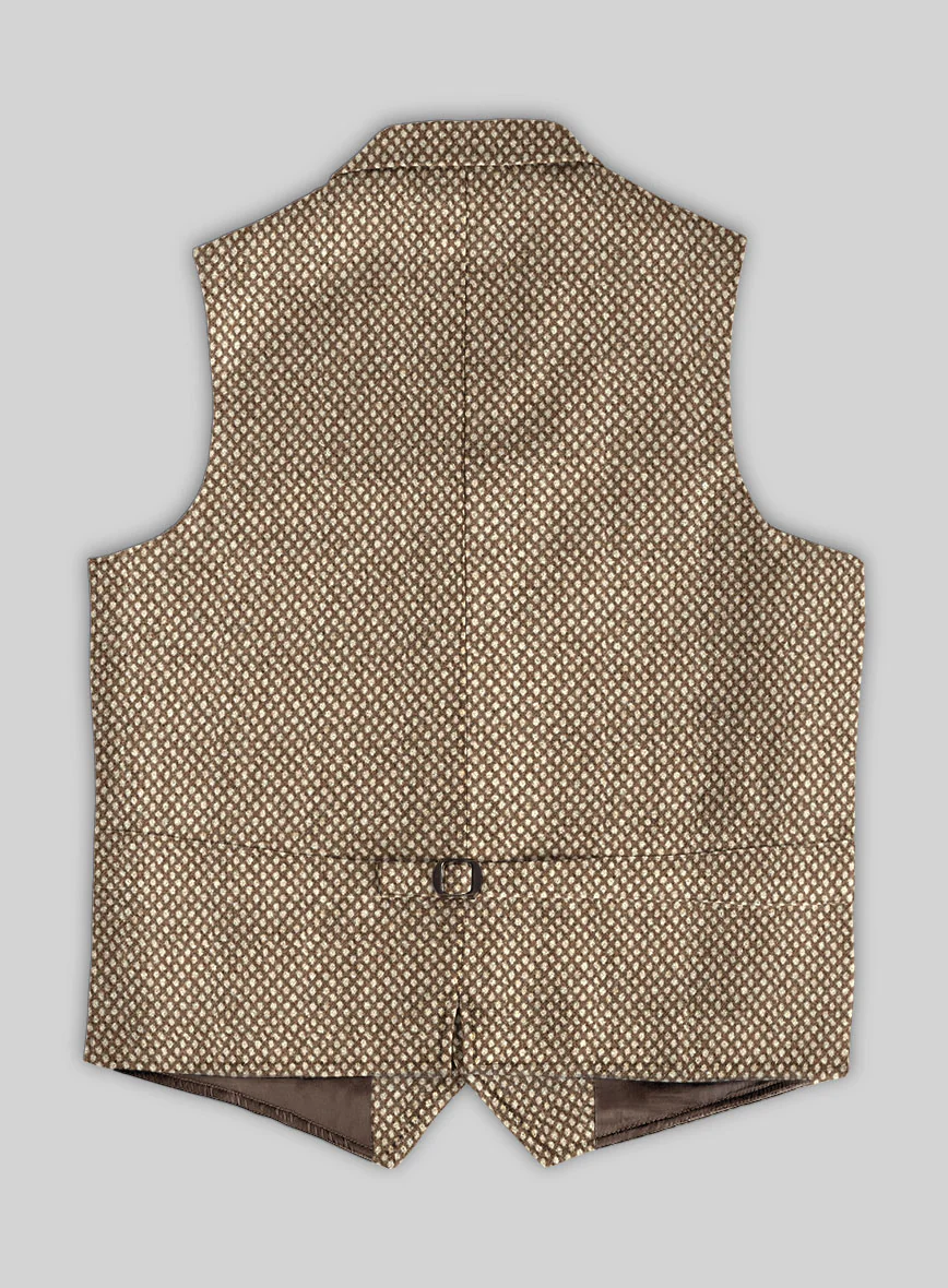 Highlander Heavy Honeycomb Brown Tweed Hunting Vest - Image 3