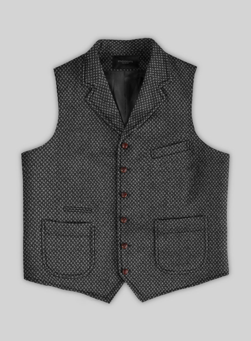 Highlander Heavy Honeycomb Charcoal Tweed Hunting Vest