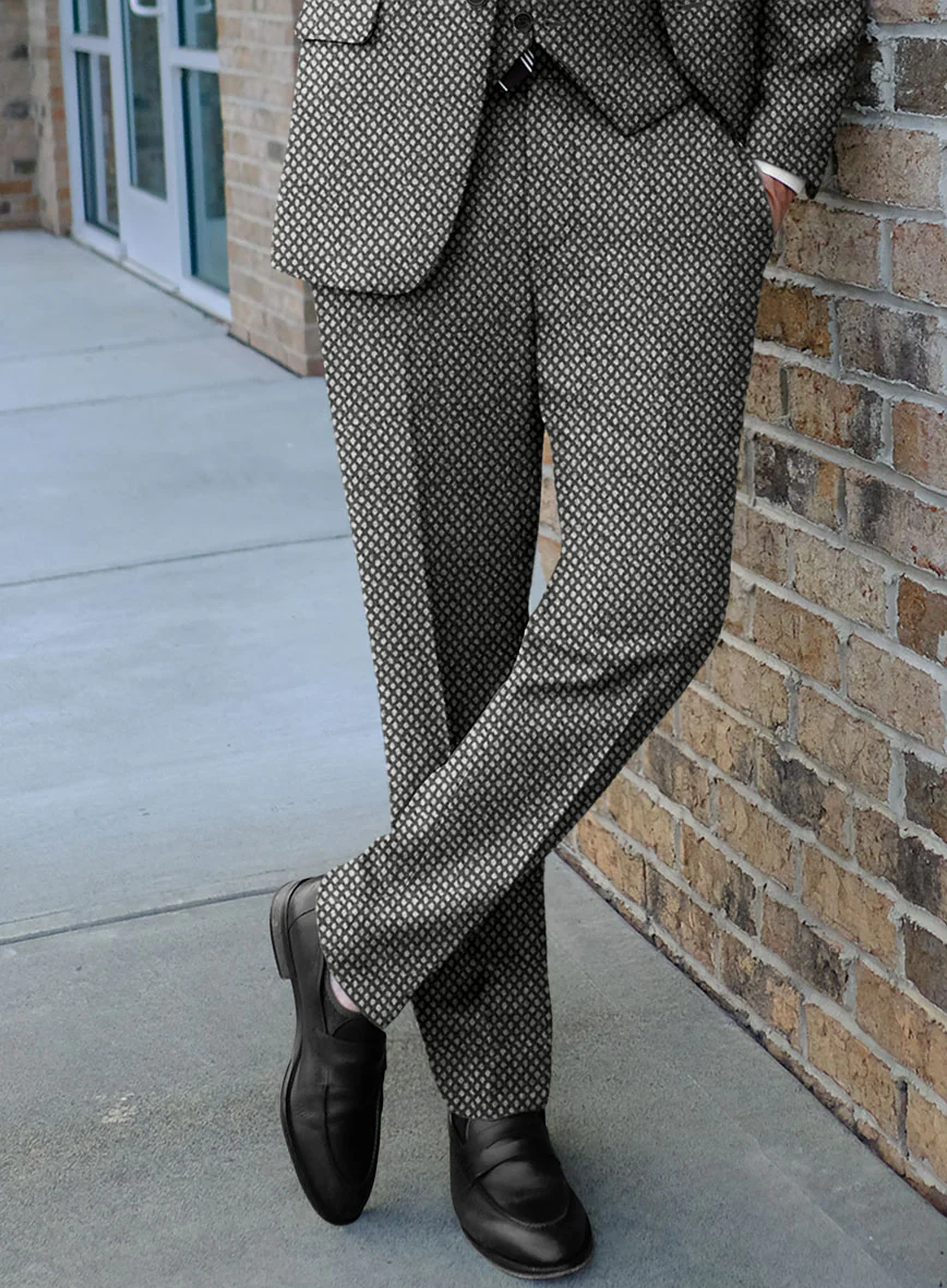 Highlander Heavy Honeycomb Gray Tweed Pants - Image 2