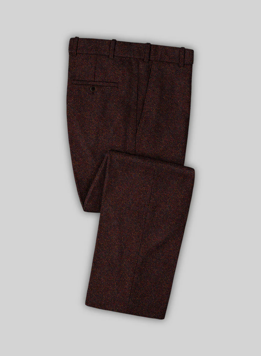 Highlander Heavy Wine Bedford Tweed Suit - Image 6