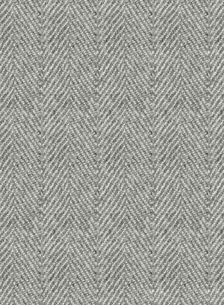 Highlander Light Gray Herringbone Tweed Jacket - Image 4