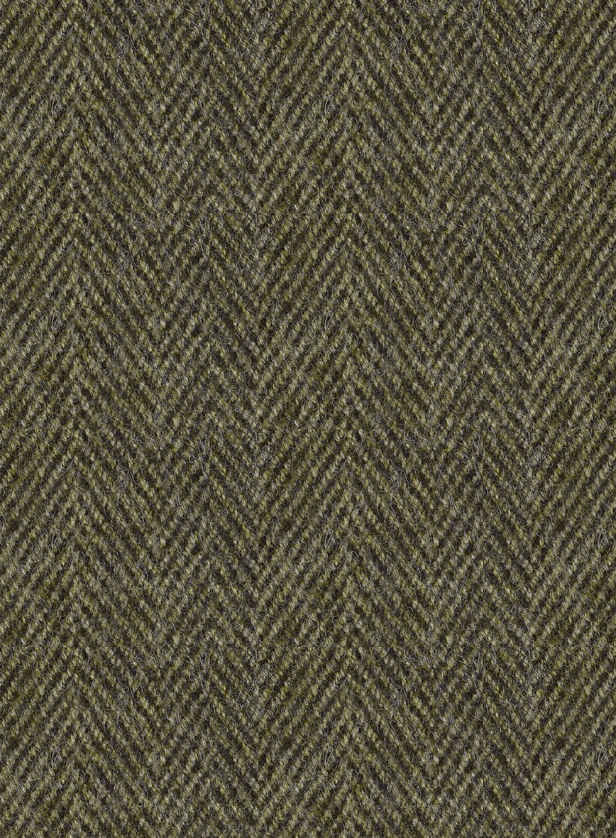 Highlander Olive Herringbone Tweed Pants - Image 3