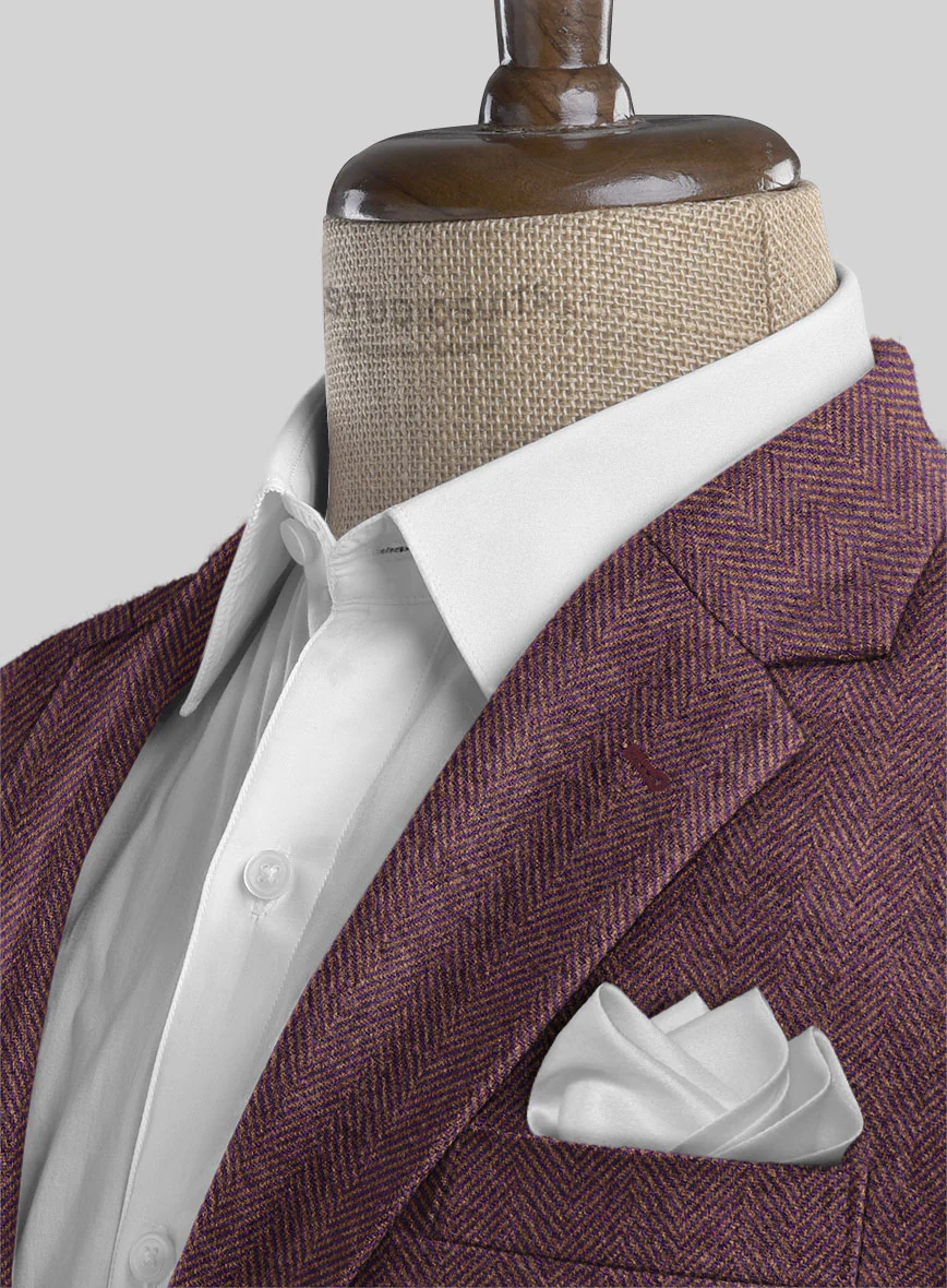 Highlander Purple Herringbone Tweed Suit - Image 5