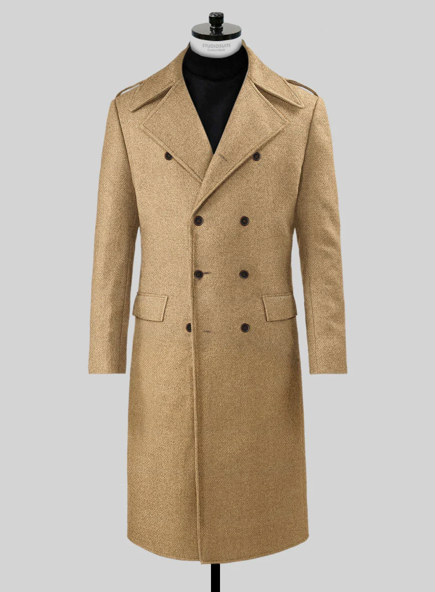 Highlander Sahara Beige Tweed GQ Overcoat