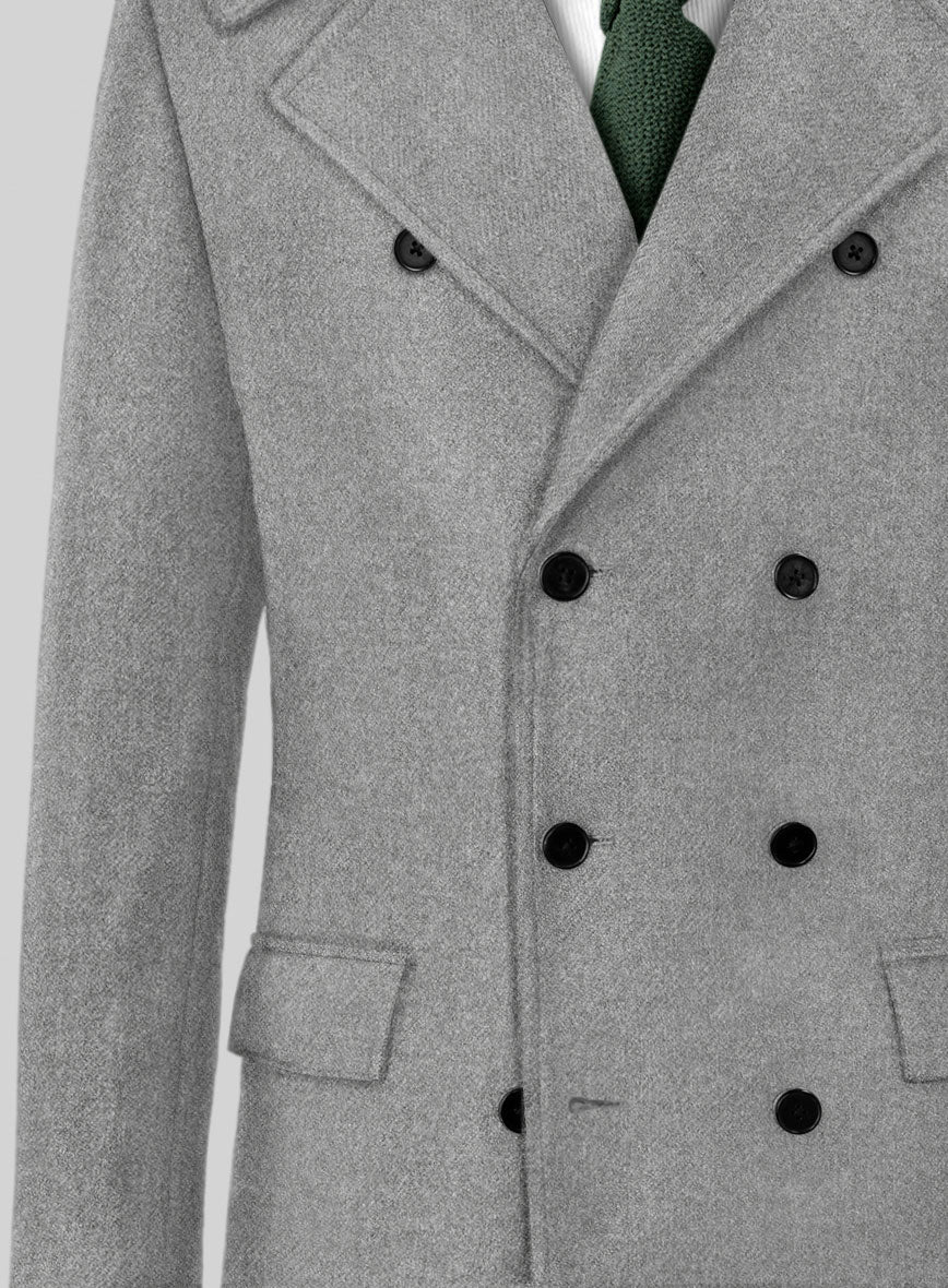 Highlander Steel Gray Tweed GQ Overcoat - Image 2