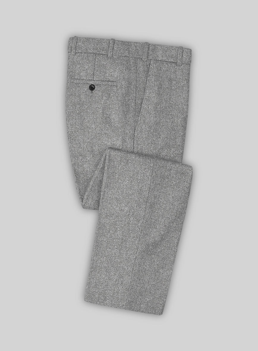 Highlander Steel Gray Tweed Double Breasted Suit - Image 3